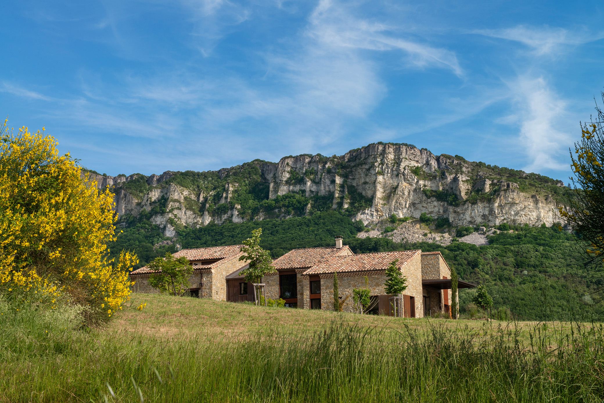 Maison d'architecte et cuisine Laurent Passe dans la Drôme